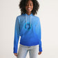 LUX-2 Women's Hoodie-Blue Gradient