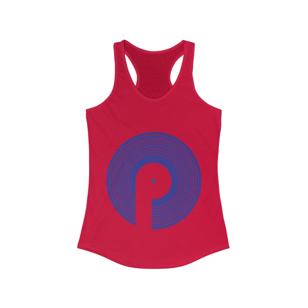 Polaris Women's Ideal Racerback Tank- Royal Blue Logo
