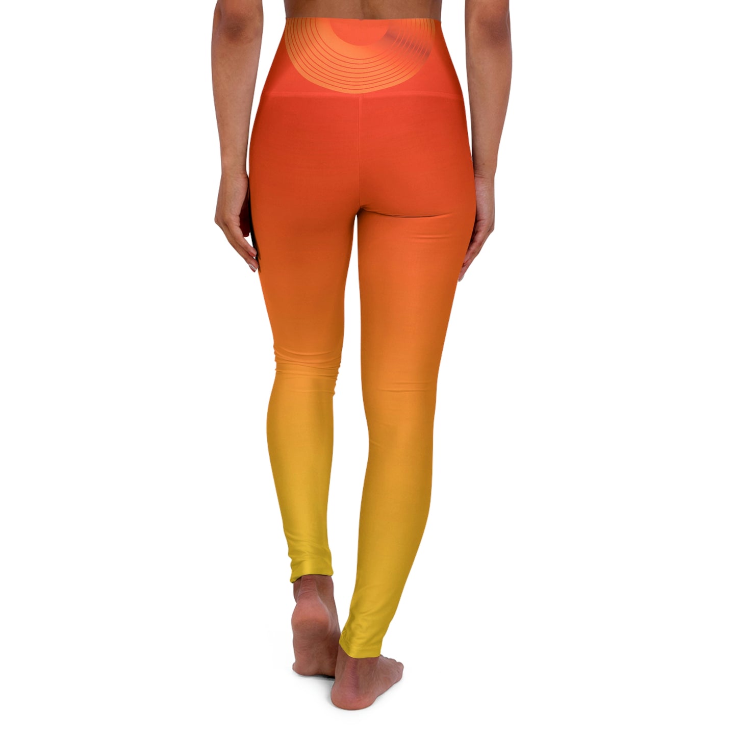 Polaris High Waisted Yoga Leggings- Sunrise