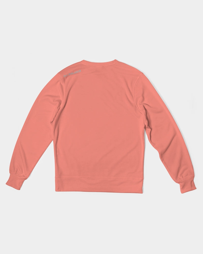 3P'S Men's Classic French Terry Crewneck Pullover-Raw Salmon