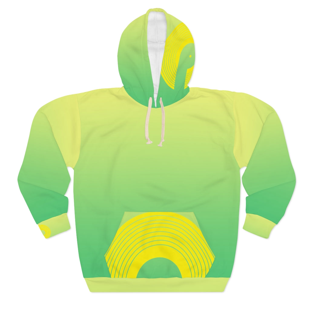 Polaris AOP Unisex Pullover Hoodie- Limon