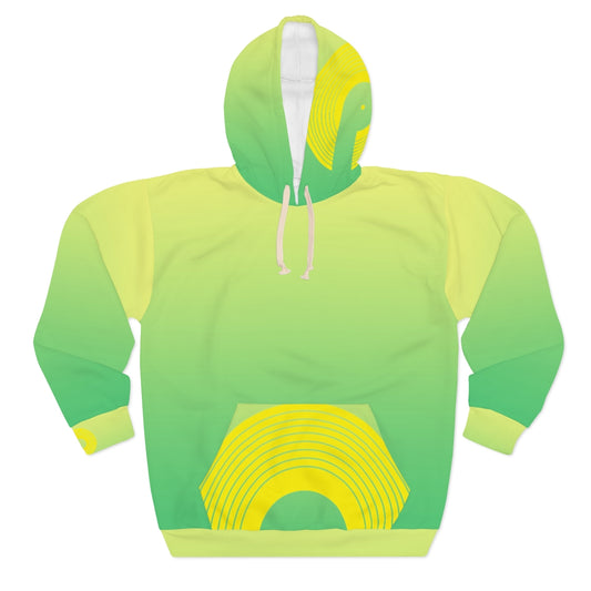 Polaris AOP Unisex Pullover Hoodie- Limon