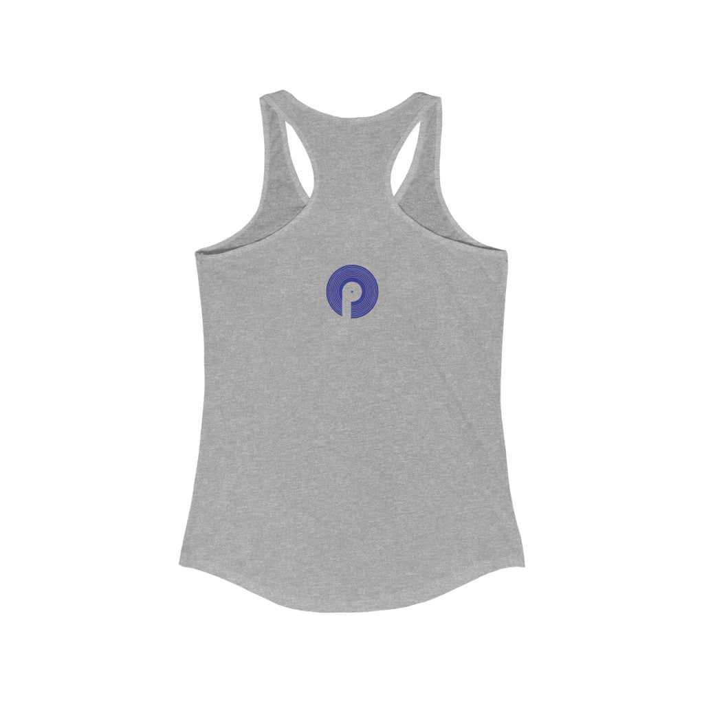 Polaris Women's Ideal Racerback Tank- Royal Blue Logo