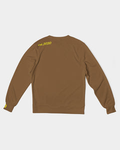 Polaris Brown Sand Men's Classic French Terry Crewneck Pullover