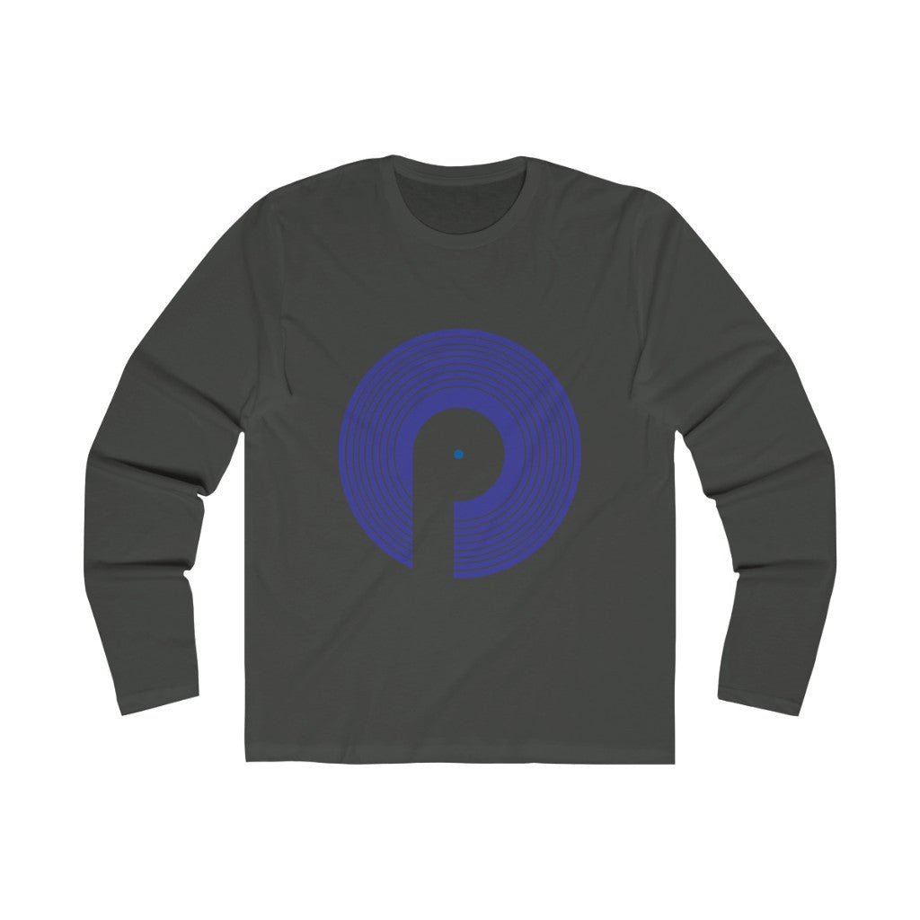 Polaris Men's Long Sleeve Crew Tee - Blue Logo