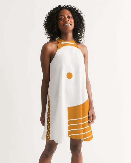 Polaris Women's Halter Dress- Dreamsicle