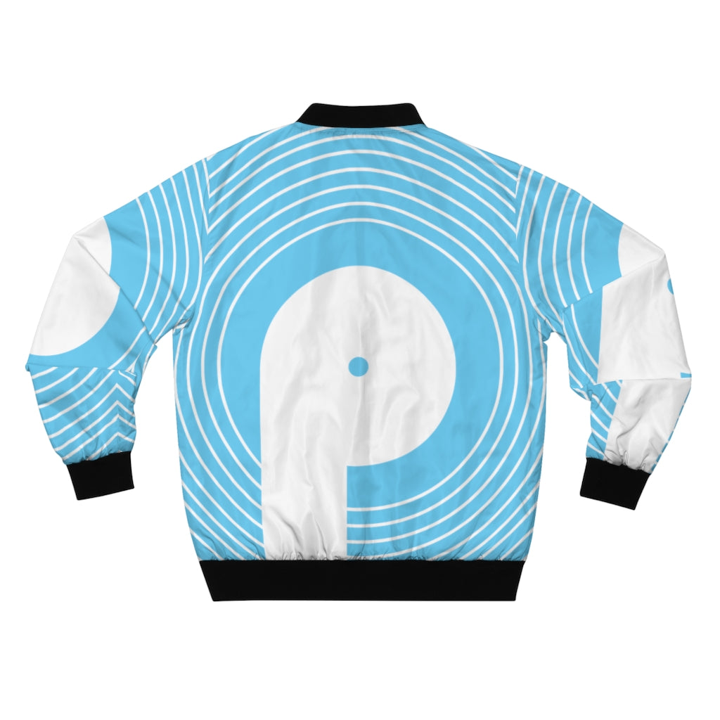 Polaris AOP Unisex Bomber Jacket- Light Blue