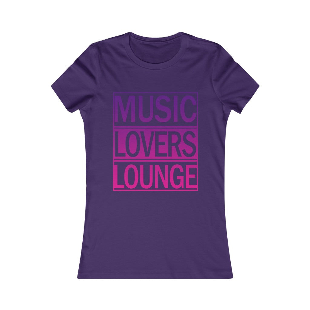 M.L.L.-Women's Favorite Tee- Purple Gradient Logo