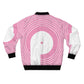 Polaris AOP Unisex Bomber Jacket- Pink Logo