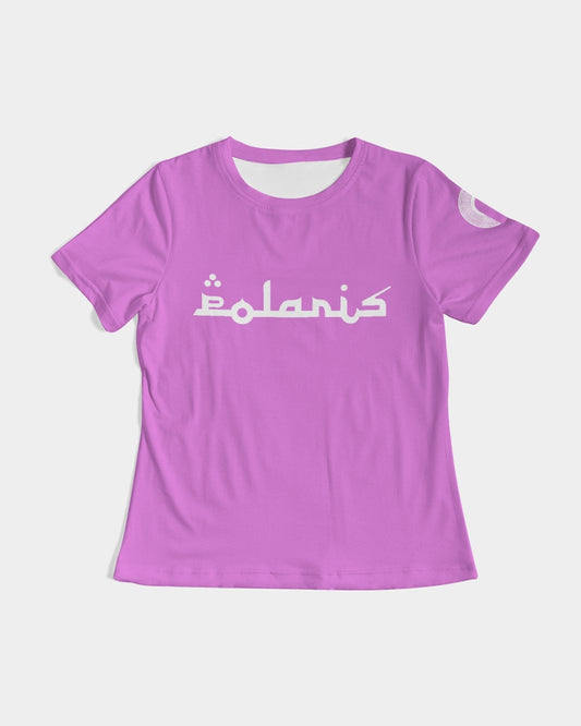 Polaris Lux Arabic Women's Tee- Orchid/White