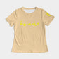 Polaris Lux Arabic Women's Tee- Cream/Yellow