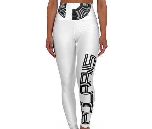 Polaris High Waisted Yoga Leggings- White