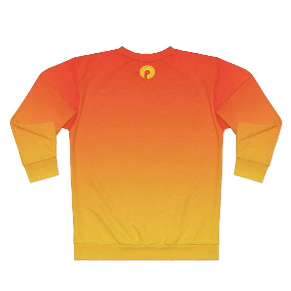 Polaris Vertical Joyride Unisex Sweatshirt- Orange Fade