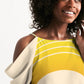 Polaris Women's Open Shoulder A-Line Dress- Blanched Almond