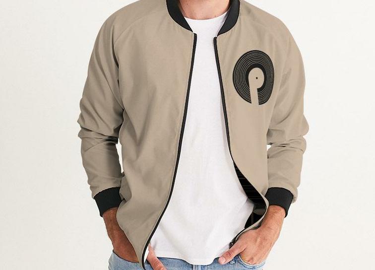 Polaris Men's Bomber Jacket- Khaki/Black