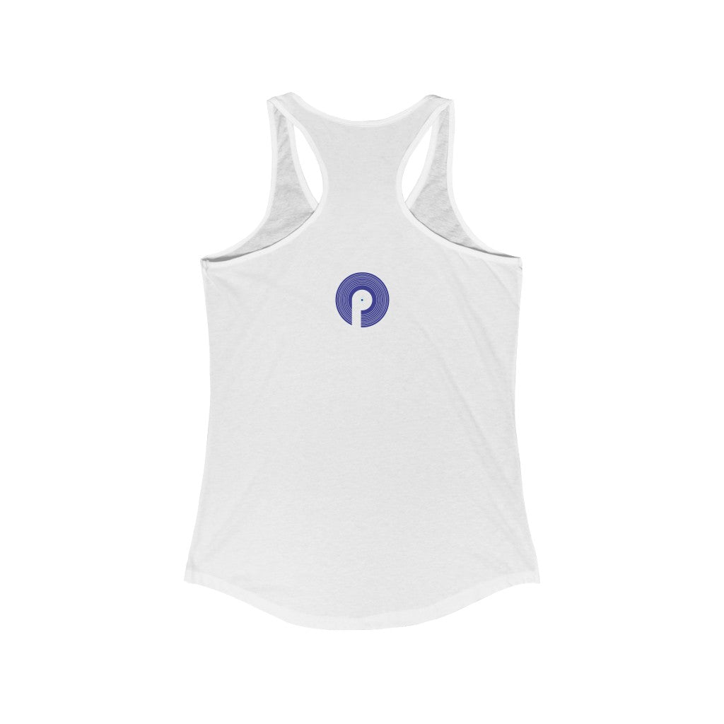 Polaris Women's Ideal Racerback Tank- Royal Blue Logo