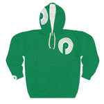 Load image into Gallery viewer, Polaris Street AOP Unisex Pullover Hoodie-Green/White
