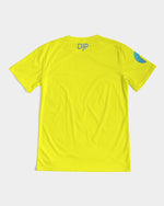 Load image into Gallery viewer, Polaris Lux Arabic Men&#39;s Tee- Yellow/Blue Gradient
