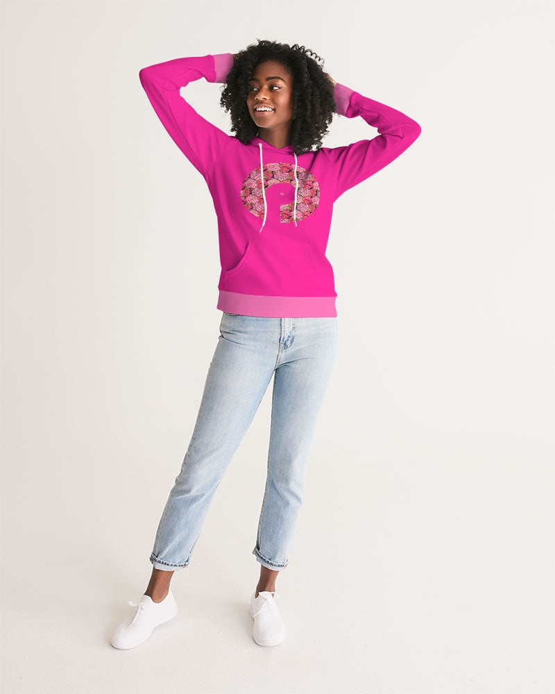 Lux-2  Women's Hoodie- Deep Pink