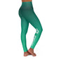 Polaris High Waisted Yoga Leggings-Aqua Green