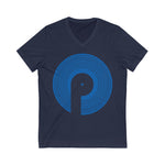 Load image into Gallery viewer, Polaris Men&#39;s Lightweight V-Neck Tee- Royal Blue Logo
