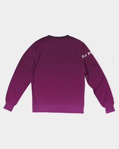 Men's Classic French Terry Crewneck Pullover-Plum