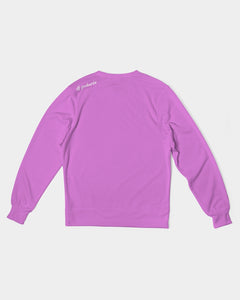 Men's Classic French Terry Crewneck Pullover-Orchid Galaxy