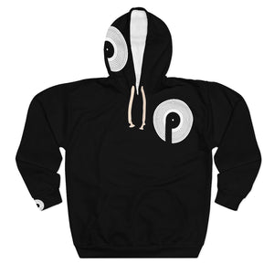 Polaris Street Unisex Pullover Hoodie- Black/White