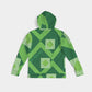 Lux Men's Hoodie- Green Diamonds