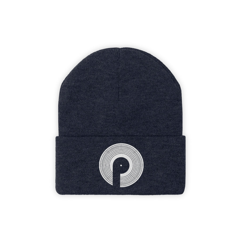 Polaris Knit Beanie- White Logo