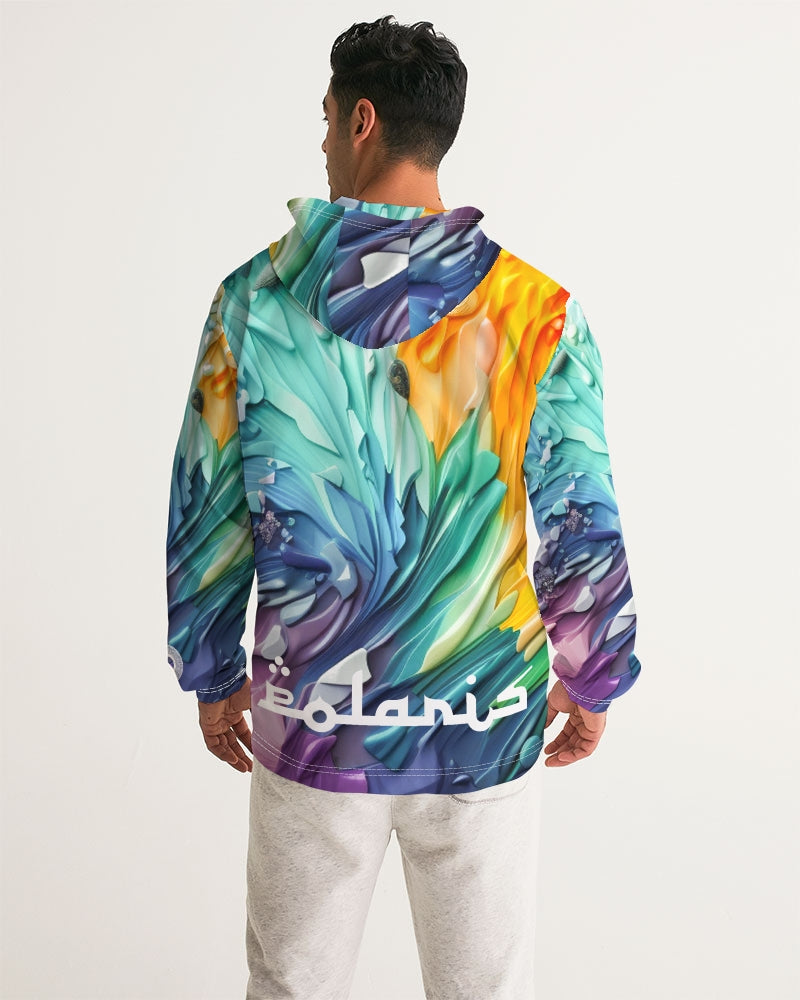Polaris Abstract Water Colors Men's Windbreaker