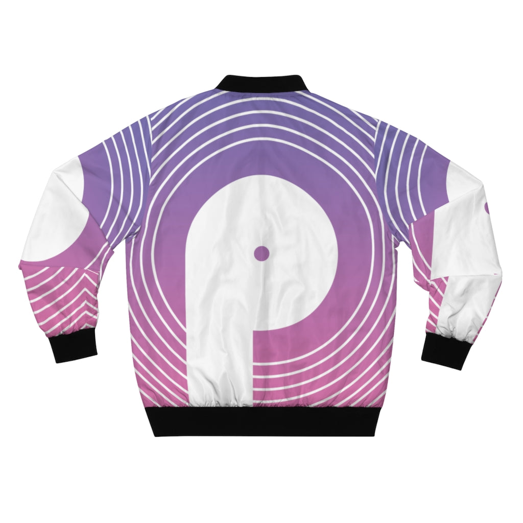 Polaris AOP Unisex Bomber Jacket- Gradient Logo