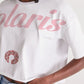 Polaris Women's Lounge Cropped Tee-Pink Flowers