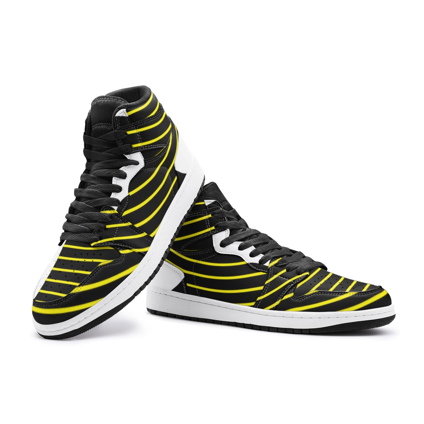 Polaris Triton Sneakers- White/Yellow/Black