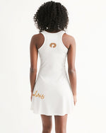 Load image into Gallery viewer, Polaris-Orange Flowers Women&#39;s Racerback Dress
