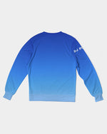 Load image into Gallery viewer, Men&#39;s Classic French Terry Crewneck Pullover-Blue Gradient
