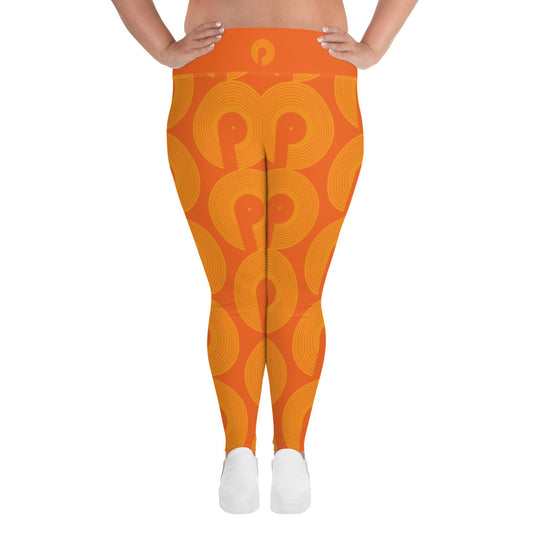 Polaris All-Over Print Plus Size Leggings - Sunburst