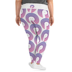 Load image into Gallery viewer, Polaris All-Over Print Plus Size Leggings -Purple Gradient
