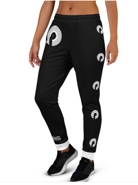 Polaris Needle Drop Women's Joggers- Black/White